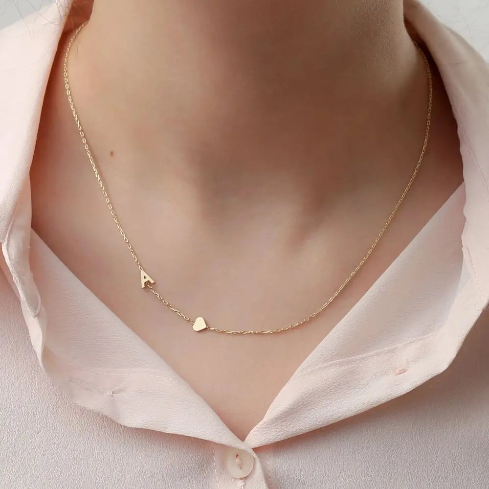 Dainty Initial Necklace